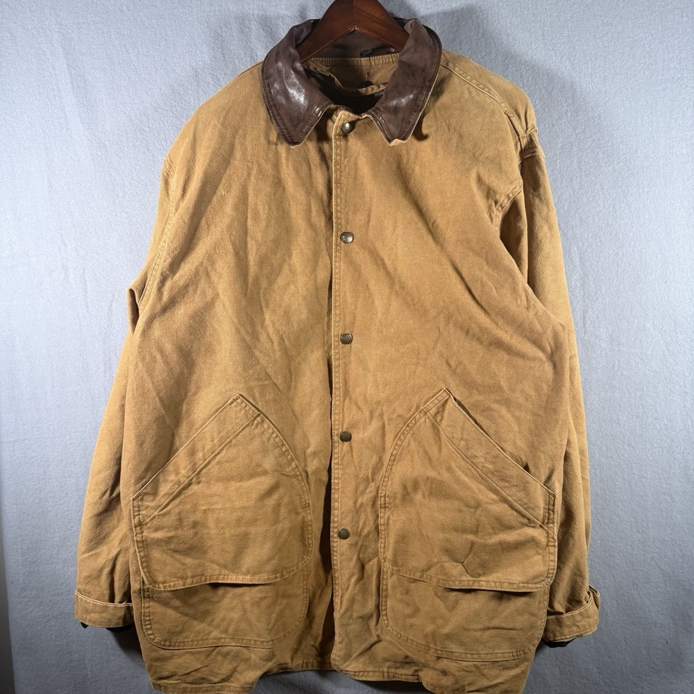 Vintage Woolrich Canvas Wool Liner Southwest Barn Chore Jacket Coat USA Large